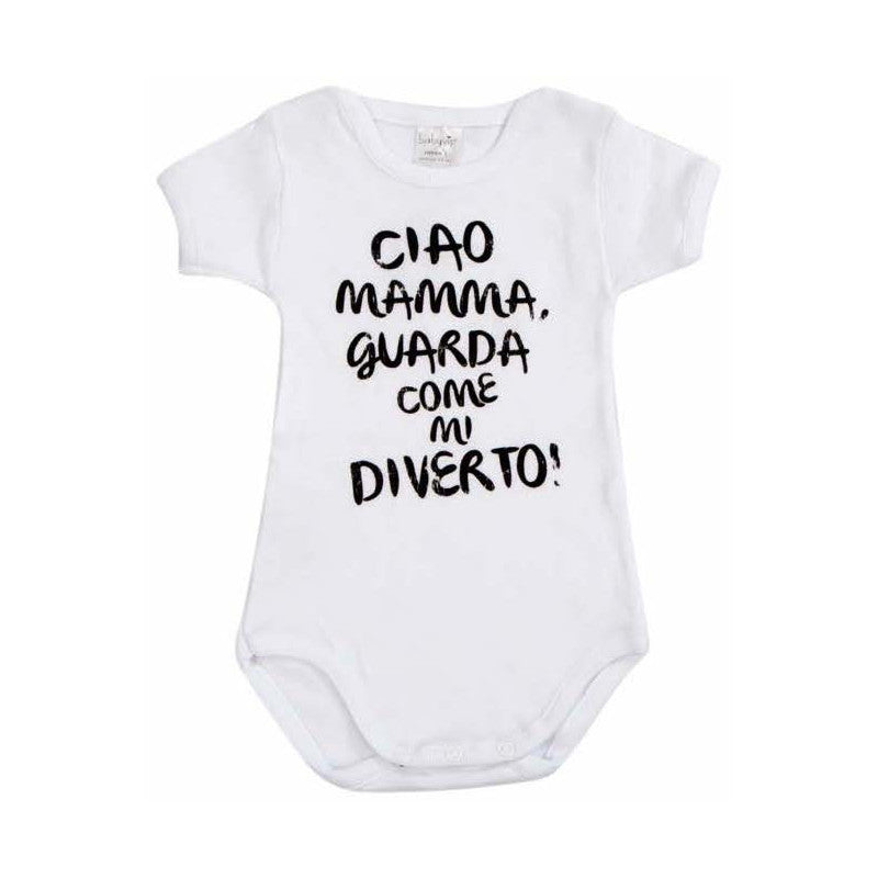 Baby Bodysuit - Hi Mommy, what fun I'm having!
