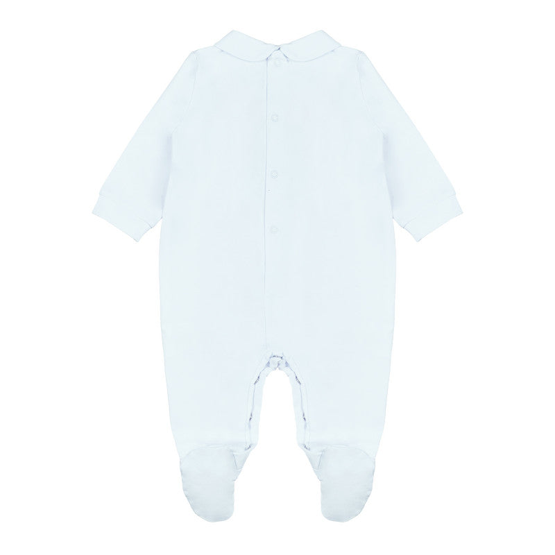 Nanan Blue Romper with Bear and Balloons