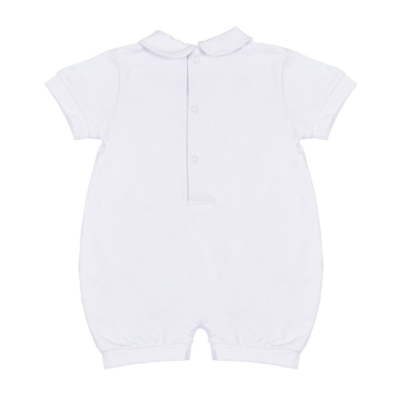 White Romper with Nanan Teddy Bear and Balloons