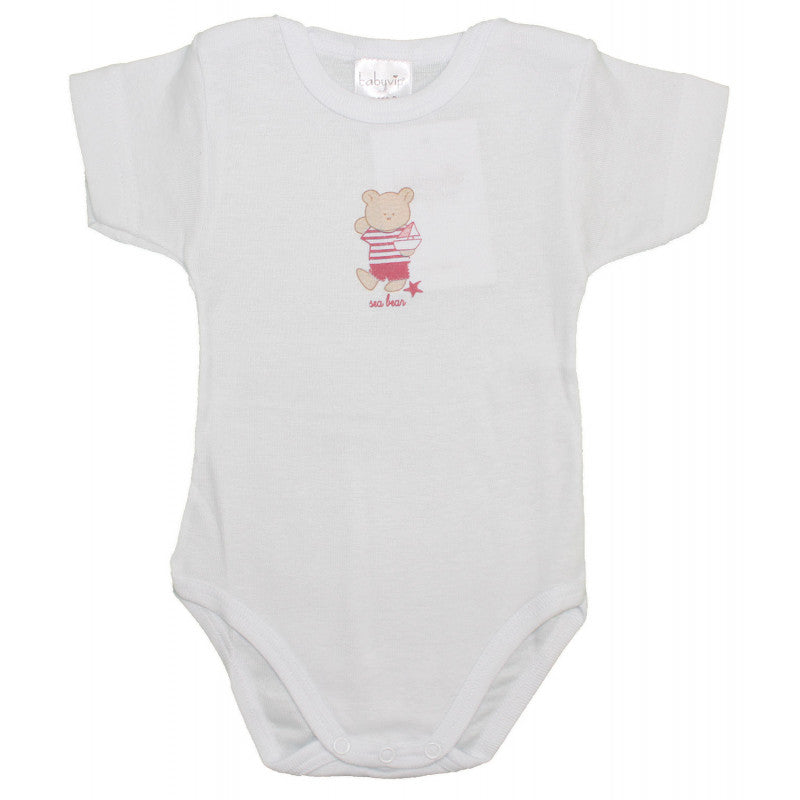 Set 2 Bodys Osito Rosa - 3 Meses
