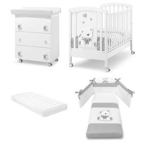 Habitaciones para niños Erbesi Tato - Bianco/Grigio