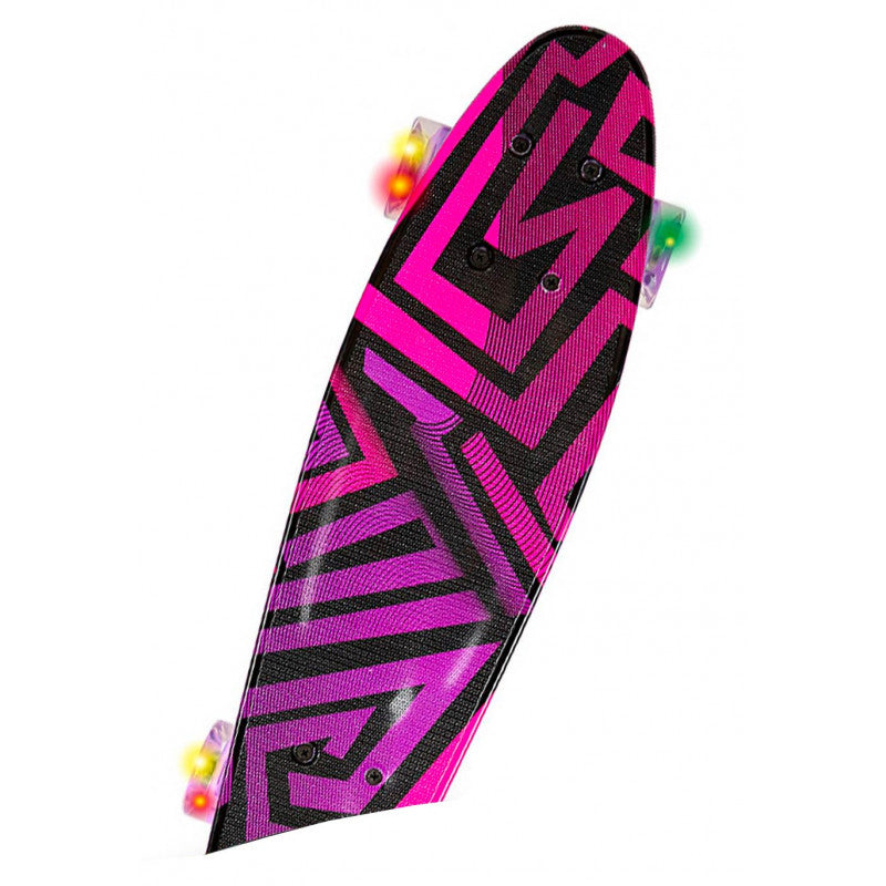 Patineta con ruedas LED - Rosa