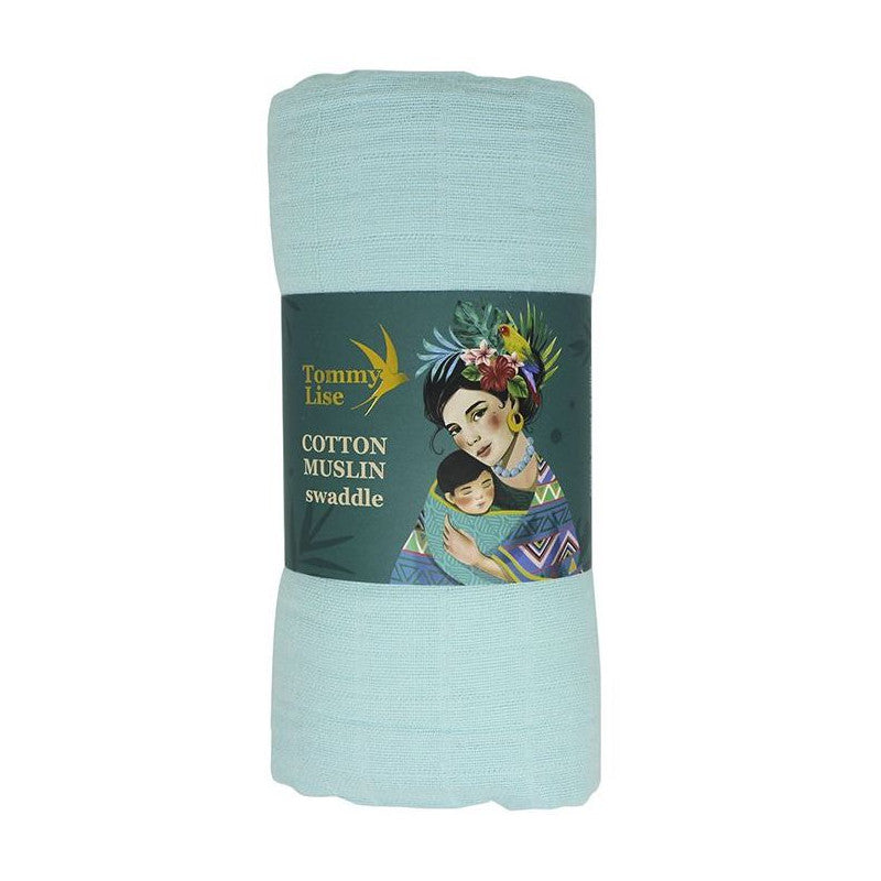 Tommy Lise - Muselina de algodón Dreamy Blue