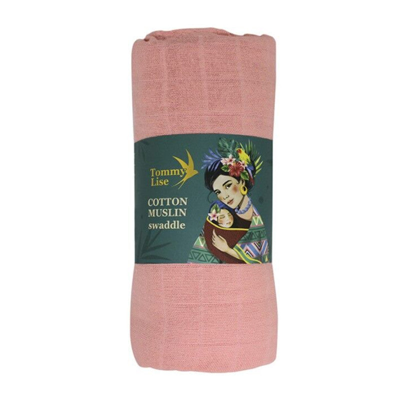 Tommy Lise - Muselina de algodón Coral Almond