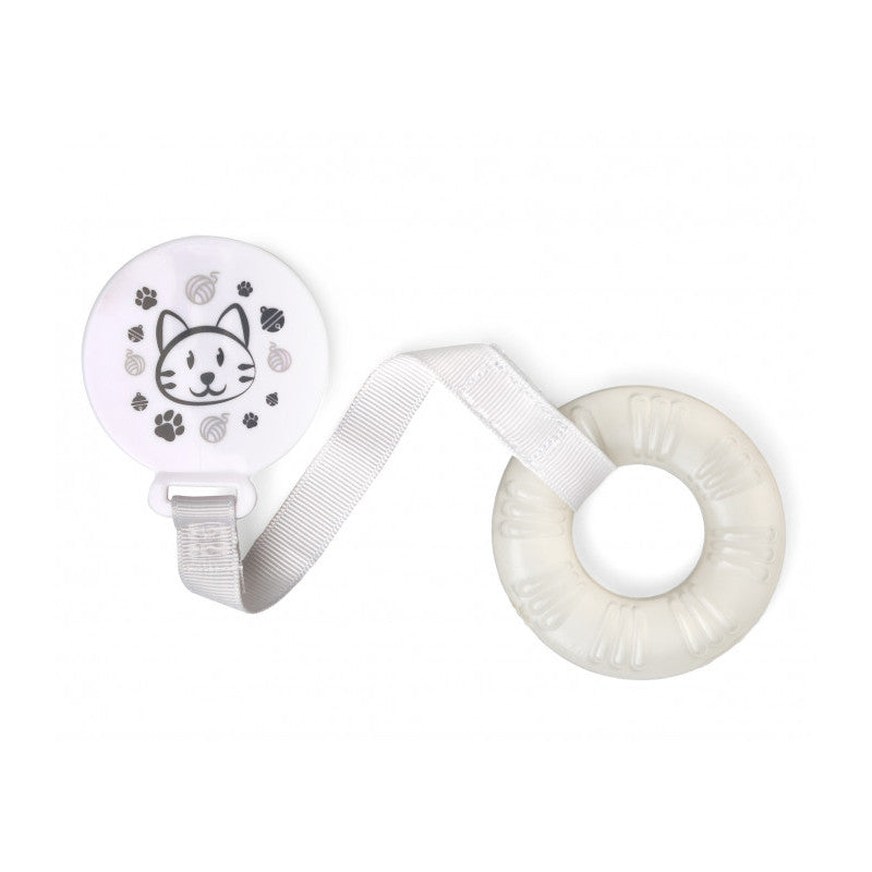 Cooled Teether with Clip - Kitten