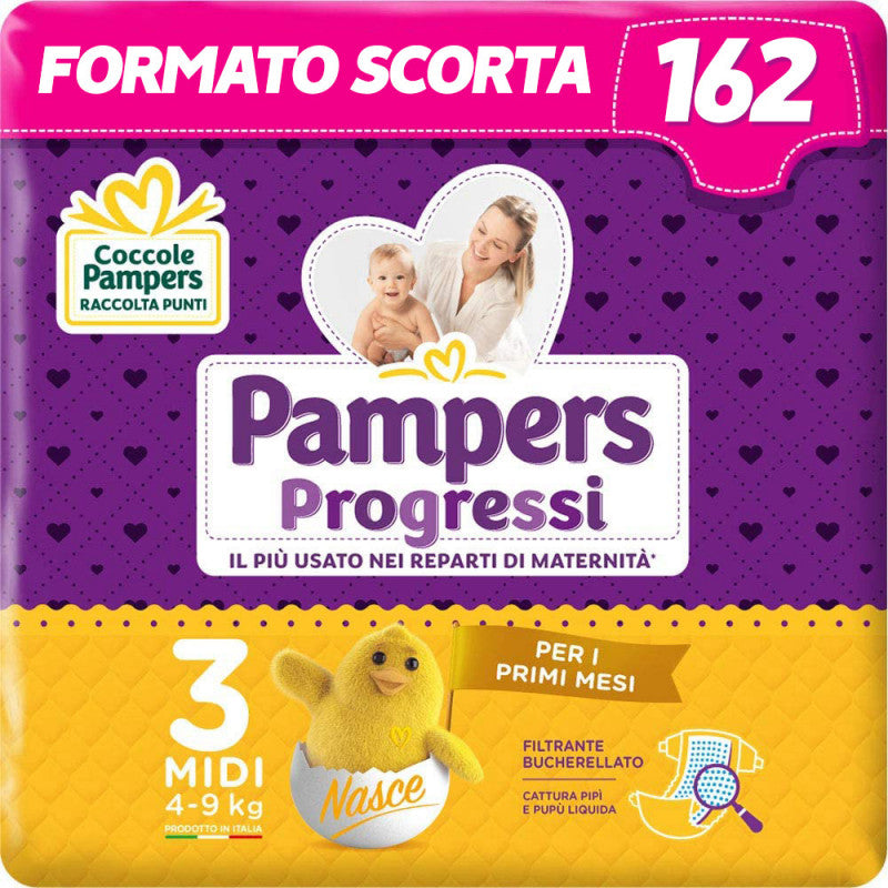 Pampers Progressi Pentapack - Talla 3