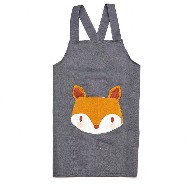 Linen Apron - Fox Design