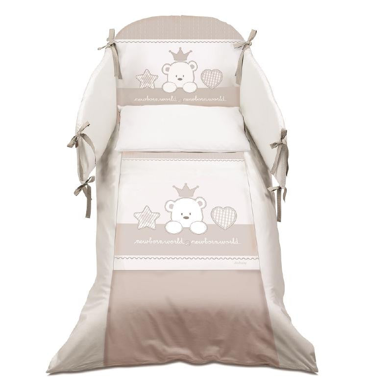 Baby Duvet Bumper Set King Dove Grey
