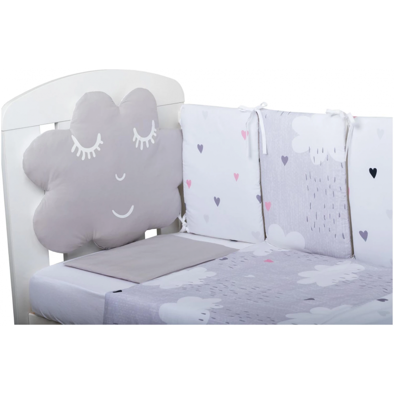 Sleepy Cloud Cot Bedding Set - 10 pieces