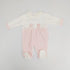 Pelele Chenilla Bordado Rosa 6/9 Meses