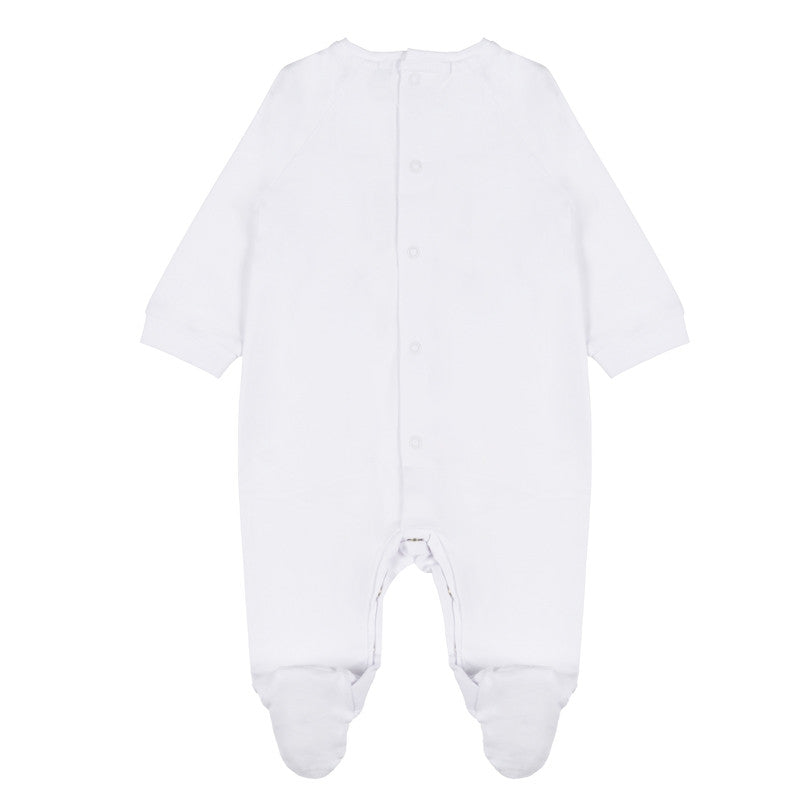 Pelele con texto 6 Meses Gris