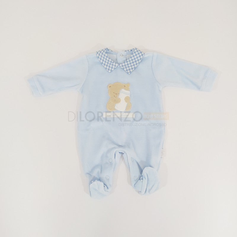 Tutina de Terciopelo Les Jolies Cielo 0/1 mes
