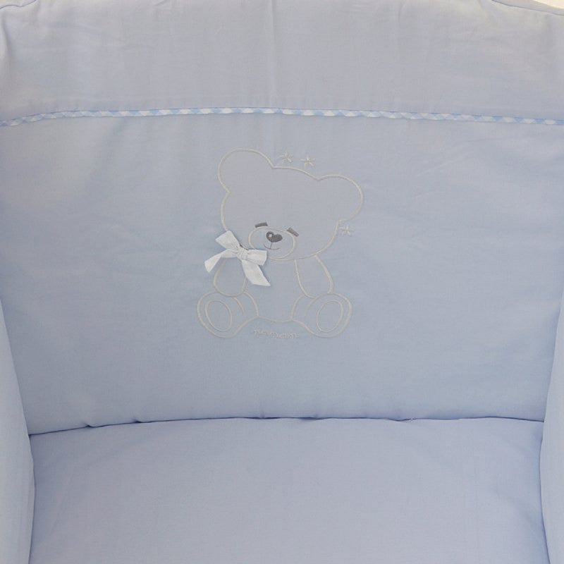 Completo Nórdico y Protector de Cuna Coccolo Nanan Azul